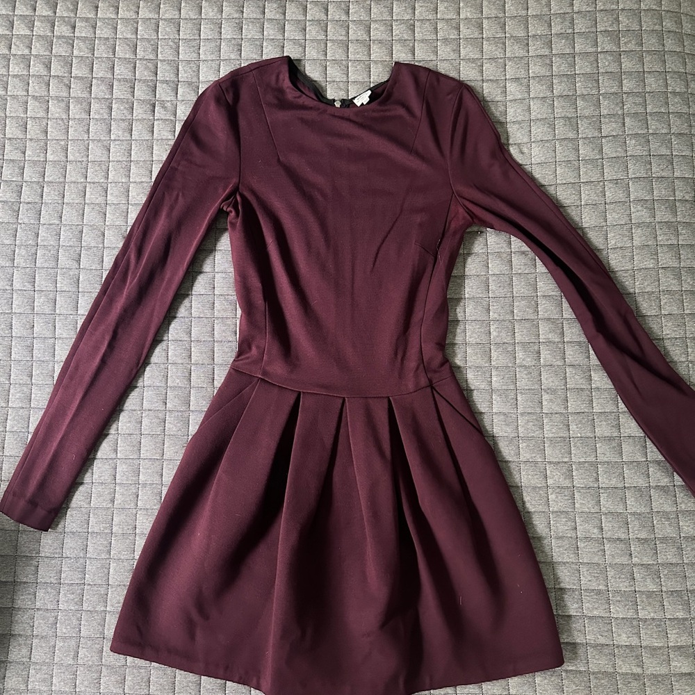 Burgundy Aritzia Dress